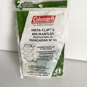 Coleman Mantle Tube #95 Insta-Clip Lantern  (2 Pack) 2000 2500 2600